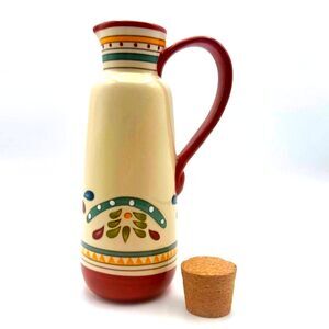 Bobby Flay Oil Sauce Cruet Ceramic Sevilla Mediterranean Decor Pitcher Retired